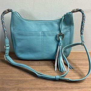 Brighton Barbados Cross Body Hobo Blue